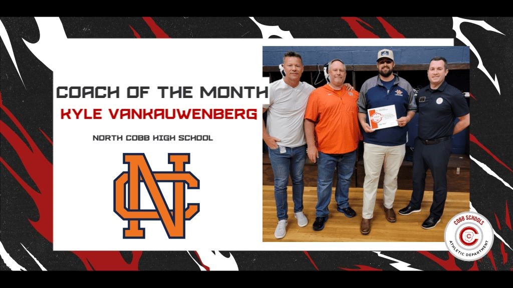 Coach Van Kauwenberg Is the CCSD Coach of the Month
